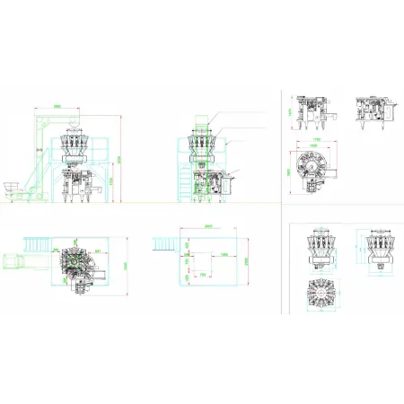 Maszyna pakująca doypack DOY-300 DS wymiar